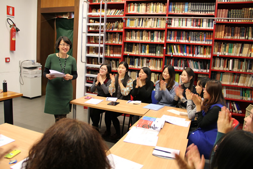 图1意大利罗马大学孔子学院学习第九届孔子学院大会会议精神