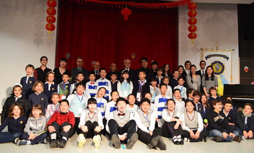 20140207中华小大使代表团访问意大利罗马国立住读中学孔子课堂图2