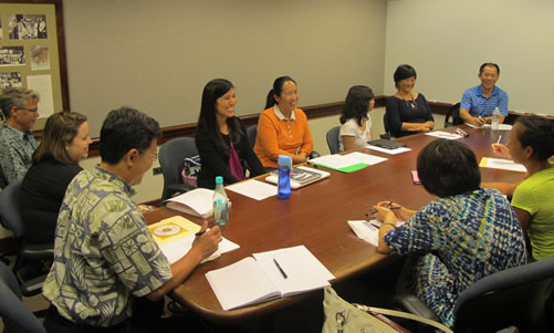 20120914夏威夷大学孔子学院与夏威夷中文教师协会联席会议图1