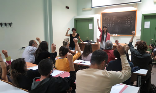 图1意大利罗马孔子学院举办汉语体验日活动