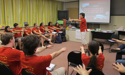20120706夏威夷大学孔子学院2012 STARTALK暑期夏令营开营图1