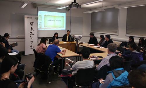 20160429伦敦孔子学院举办“中国现代戏剧发展”讲座图1