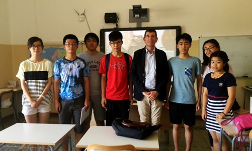 20160707东方与西方：原型、象征与传说——昨天与今天”罗马大学孔子学院外方院长马西尼教授在罗马国立住读学校开讲图2